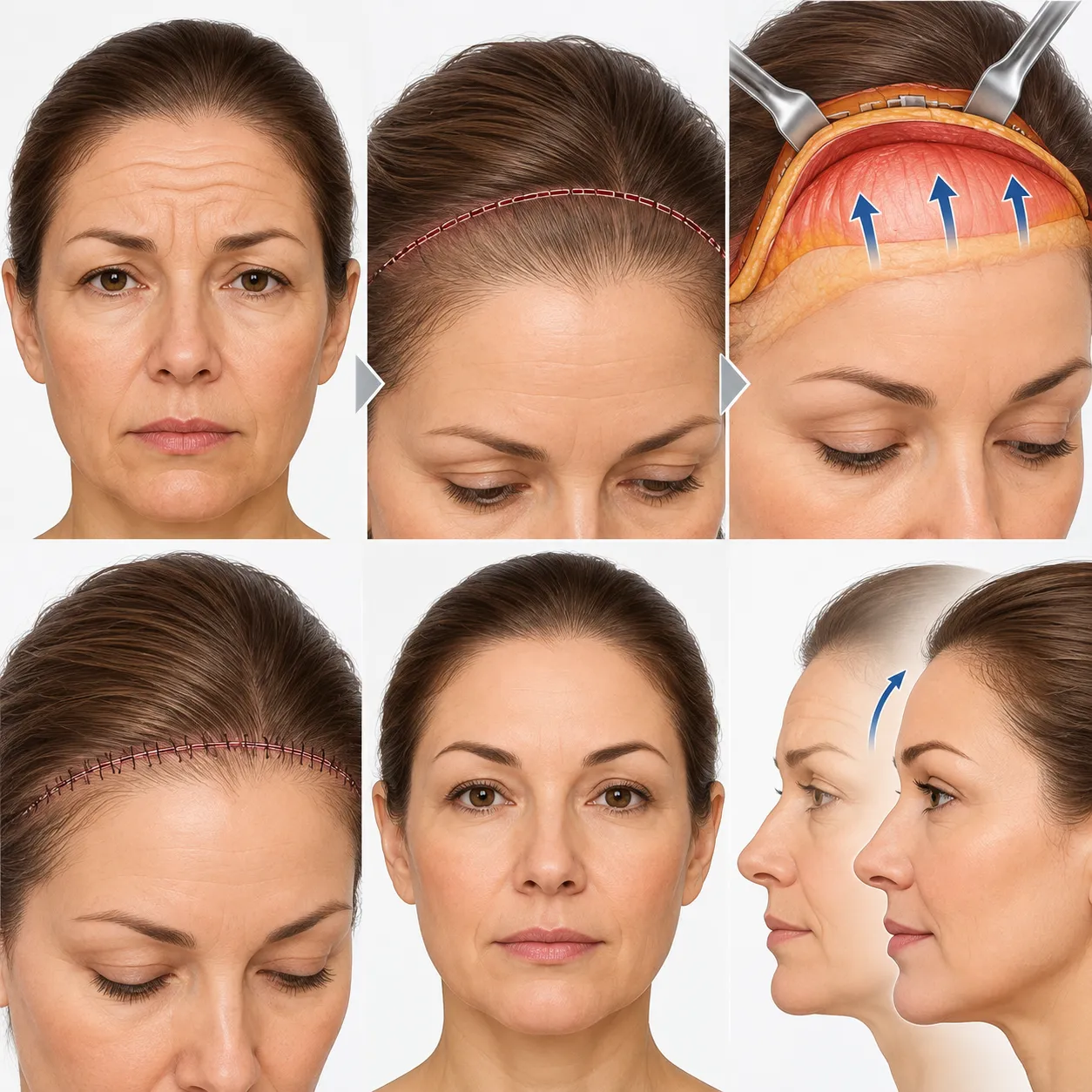 Can brow lift be combined with other facial procedures?