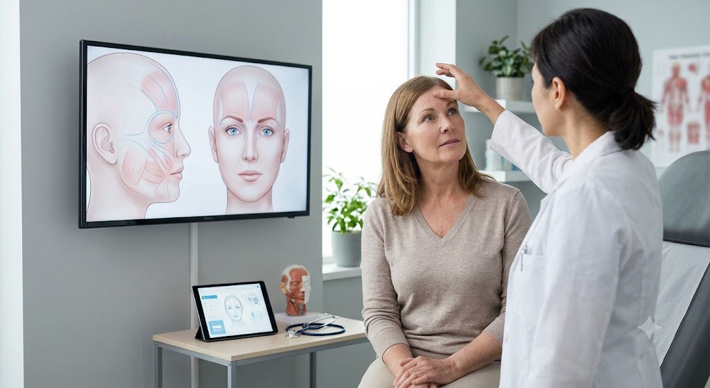 Eyebrow lift consultation and surgical planning